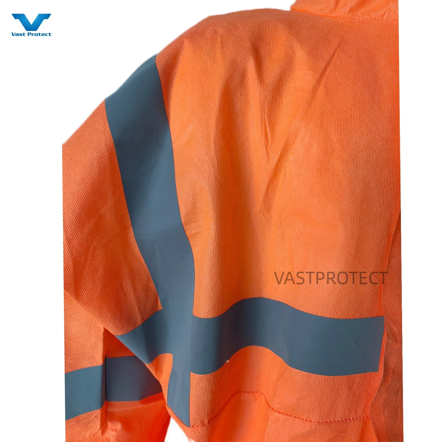 Australia Market PPE SMS Disposable Coveralls Orange Customized Protective Clothing