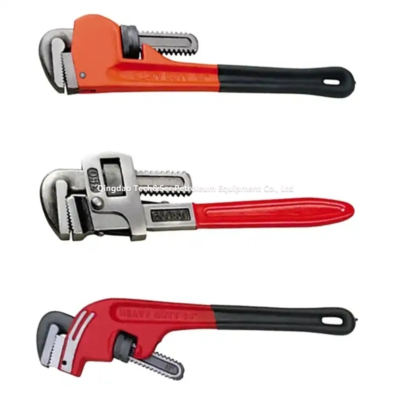 Aluminium Handle Pipe Wrench Adjustable Wrench Hand Tool for Civil Engineering Industries Cutting Tool Ratchet Wrench