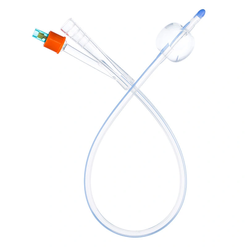 All Silicone Urinary Foley Catheter 2 Way for Single Use Standard Balloon Urethral Suprapubic Use