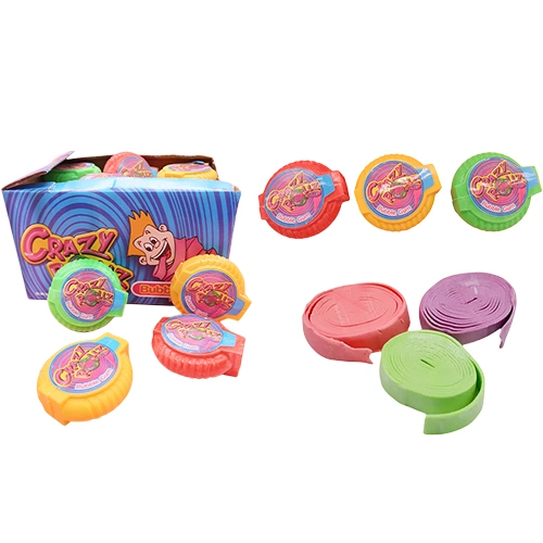 Vente en gros à chaud Grande taille fruité Bubble Gum à mâcher Gum Friandises en rouleau