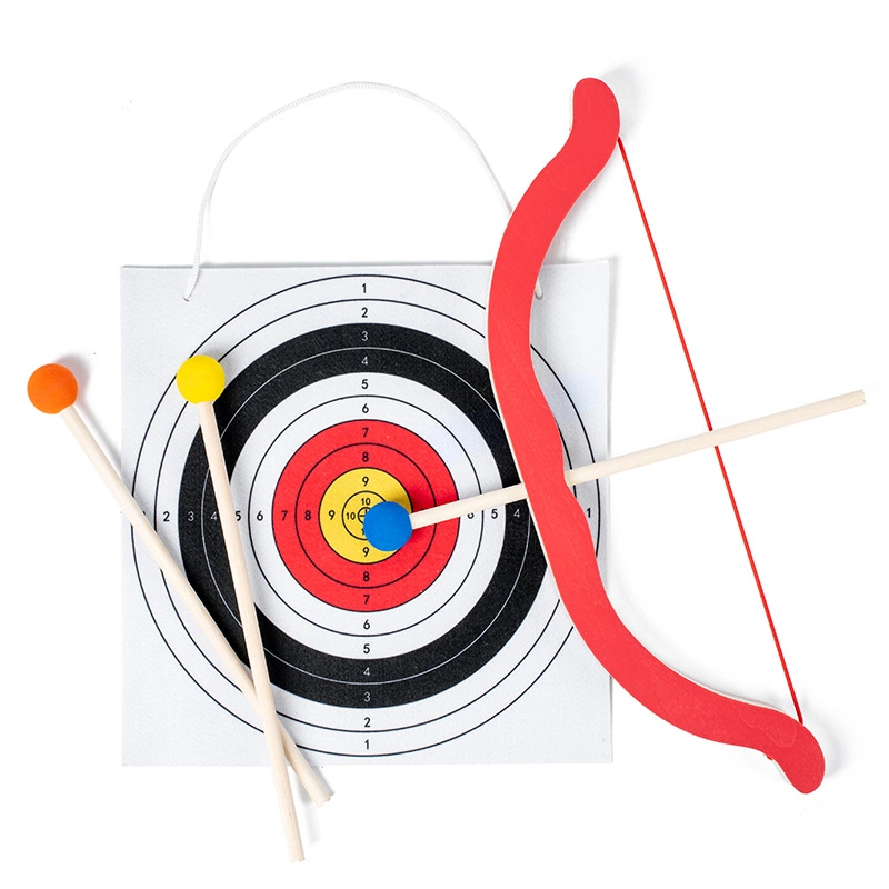 Shooting Game Bow and Arrow Set Wooden Shooting Game