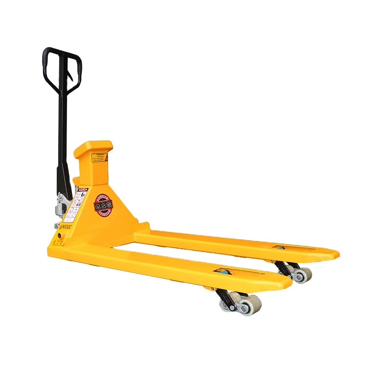 1150mm Fork Length 2ton Load Capacity Hand Pallet Truck with Scale
