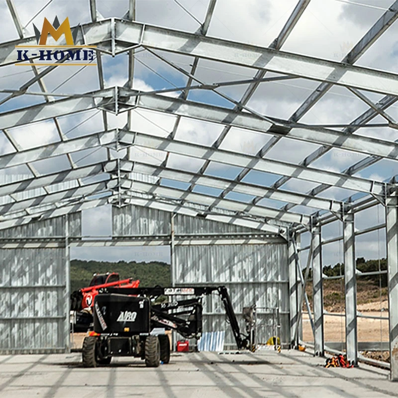 Light Steel Roof Prefab Metal Building Structure for Greenhouse