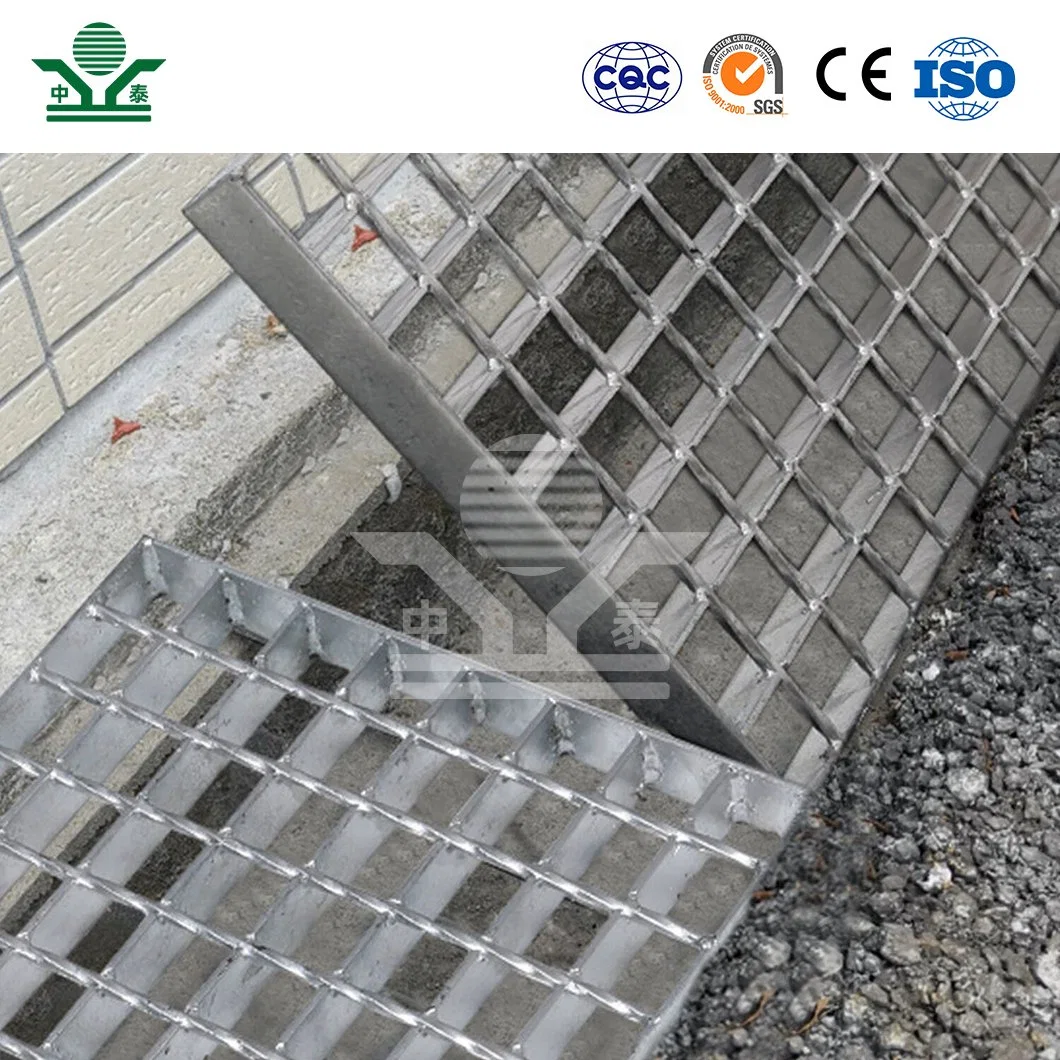 Zhongtai Gully Water Grate China Factory Deck Drain Grates 2 Inch X 3/16 Inch Metal Grate for Deck