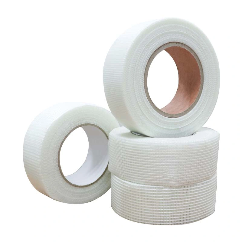 Building Trades Fiberglass Insulation Resistant Split Self Adhesive Fiberglass Mesh Joint Tape