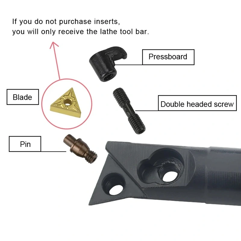 S16q-Mtqnr16 S20r-Mtqnr16 S25s-Mtqnr16 Internal Turning Tool Holder Tnmg Carbide Inserts Lathe Bar CNC Cutting Tools Set