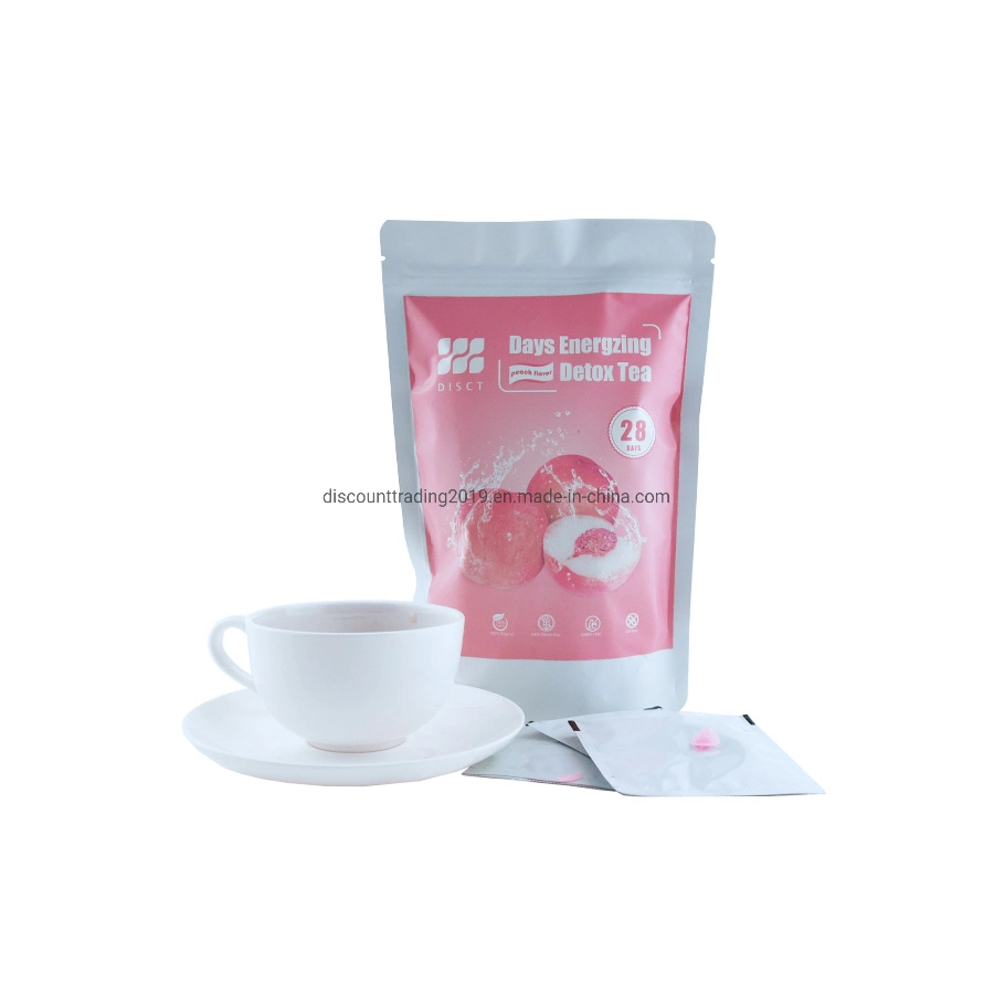 Private Label 28day Herbal Slimming Detox Tea with Peach Flavor