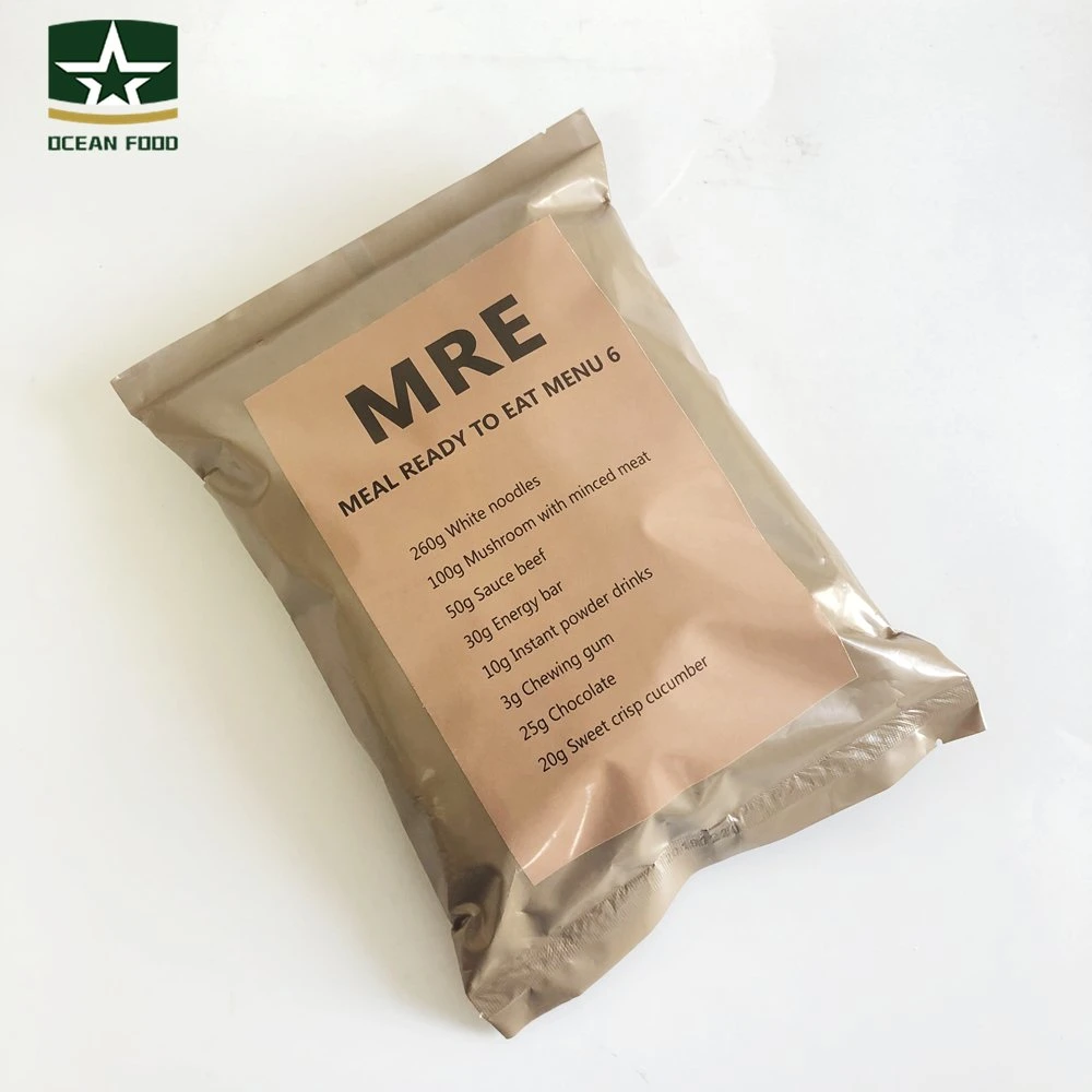 Army Emergency Pilzbefall MRE Food Ration mit Hackfleisch