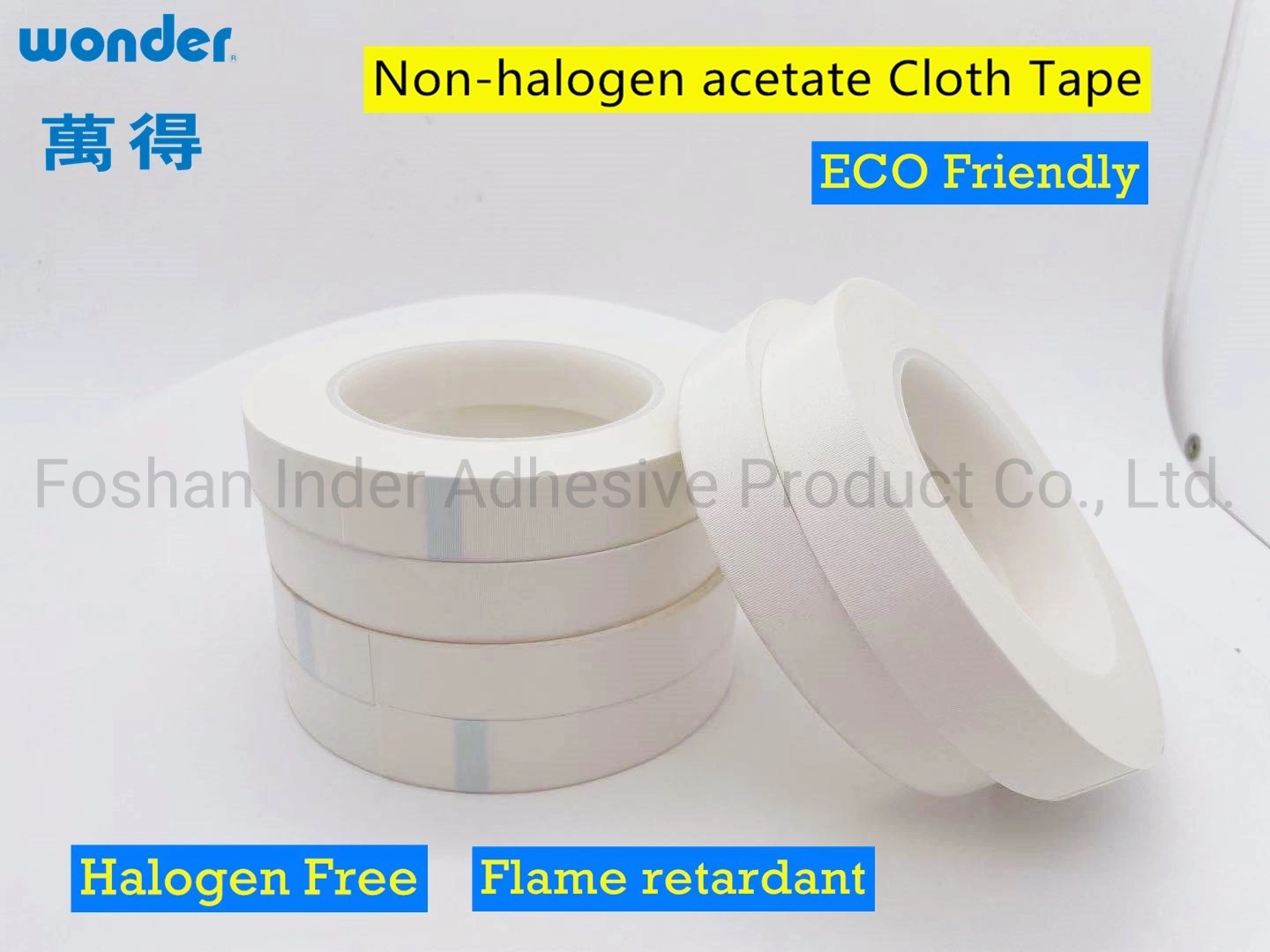 Economic Non-Halogen Acetate Cloth Tape