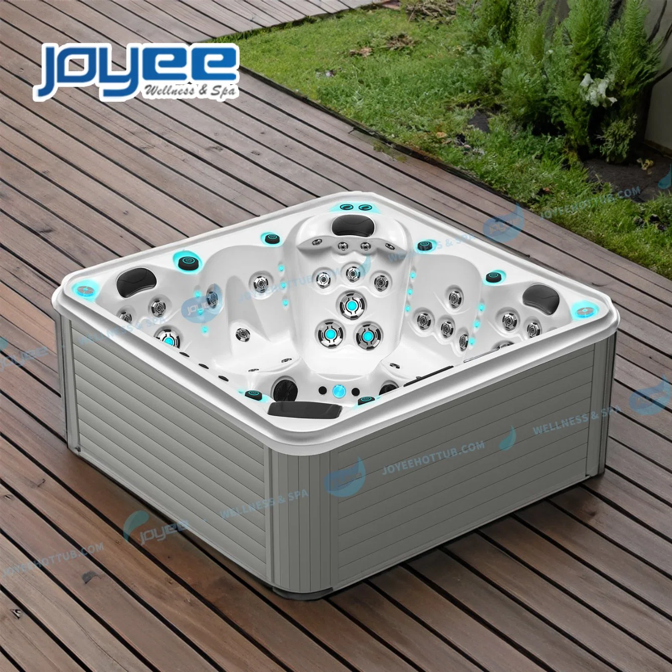 Joyee Outdoor Sexy kalt und Hot Tubs mit Wasserfall Massage SPA