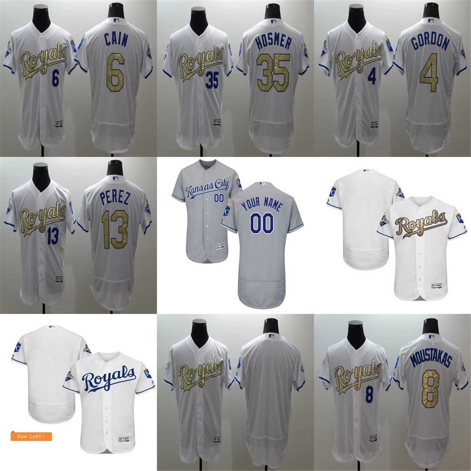 Wholesale/Supplier Kansas City Royals Baseball Jerseys Custom M-L-B Shirts Clothes Sports Wear Apparel