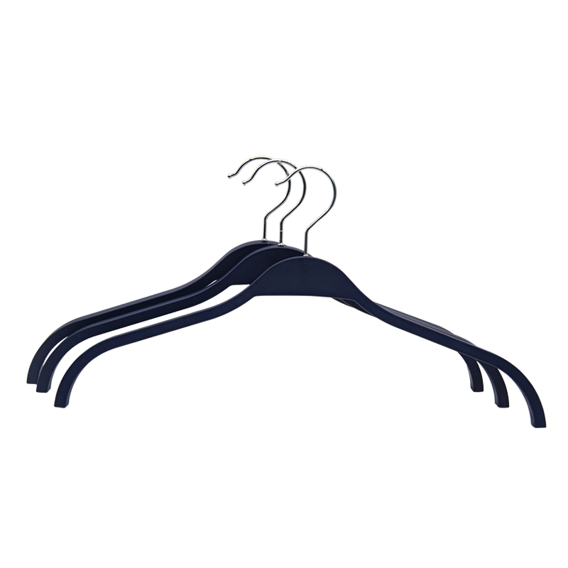 Eoncred Supplier Non Slip Hanger Black Plastic Hangers with Custom Logo