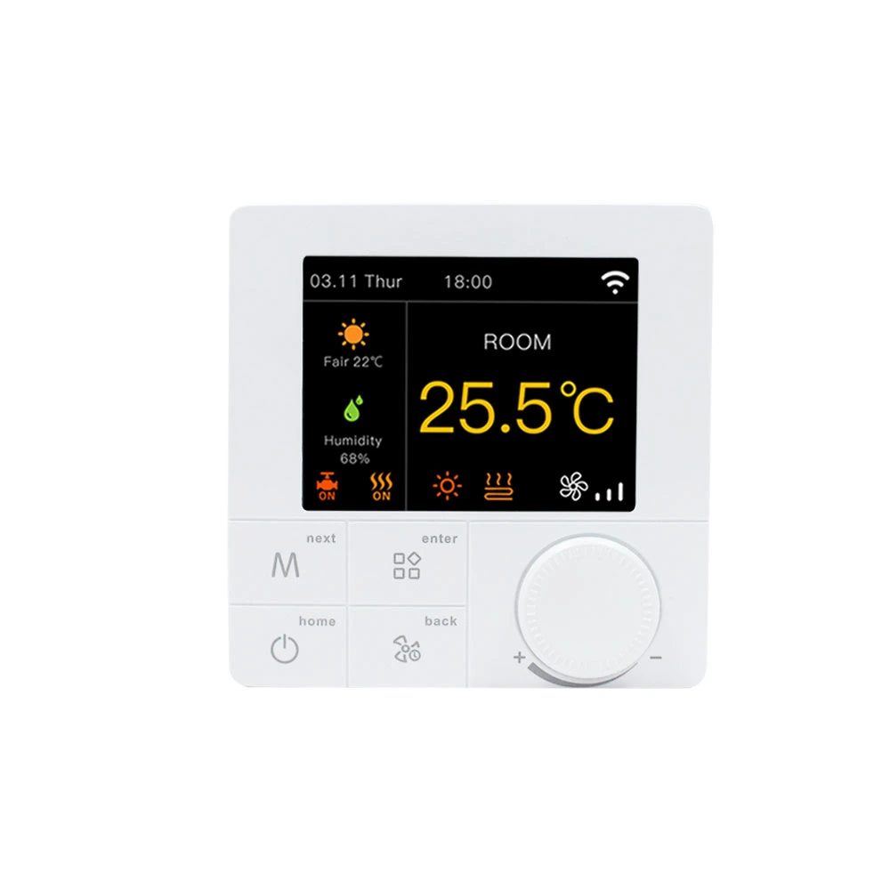 Regulador de temperatura do termóstato de aquecimento inteligente do ecrã de toque a cores RGB HTW-Wf81