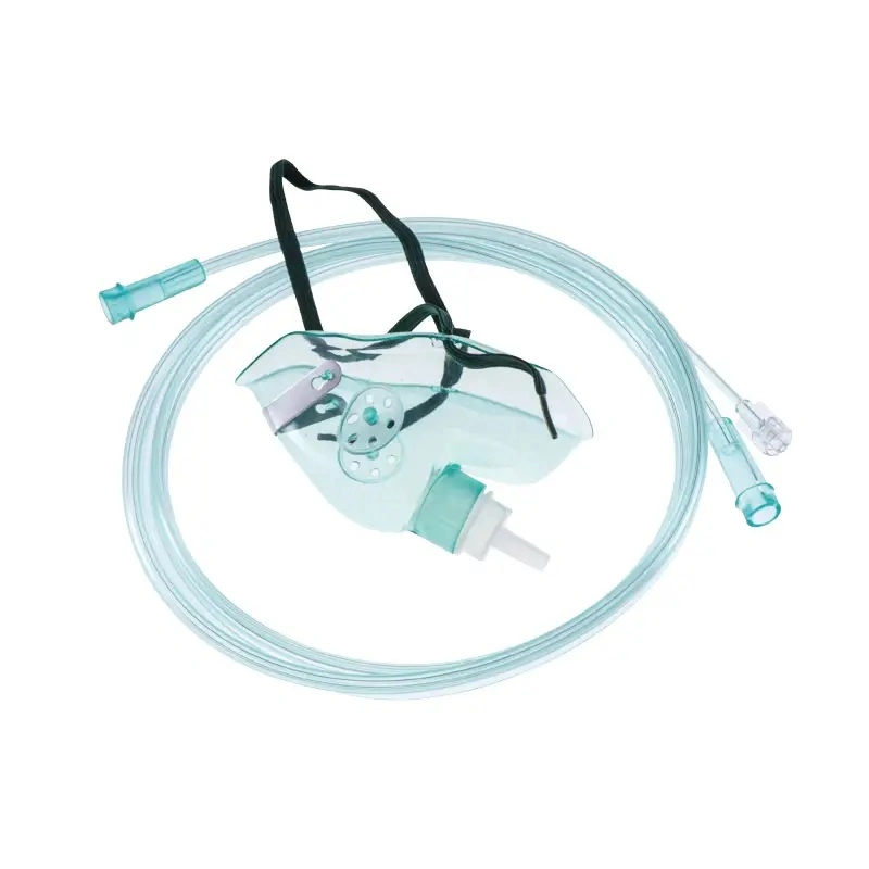 Medical Grade PVC O2/CO2 Sampling Mask with Adjustable Nasal Clip Medical CO2 Nasal Cannula