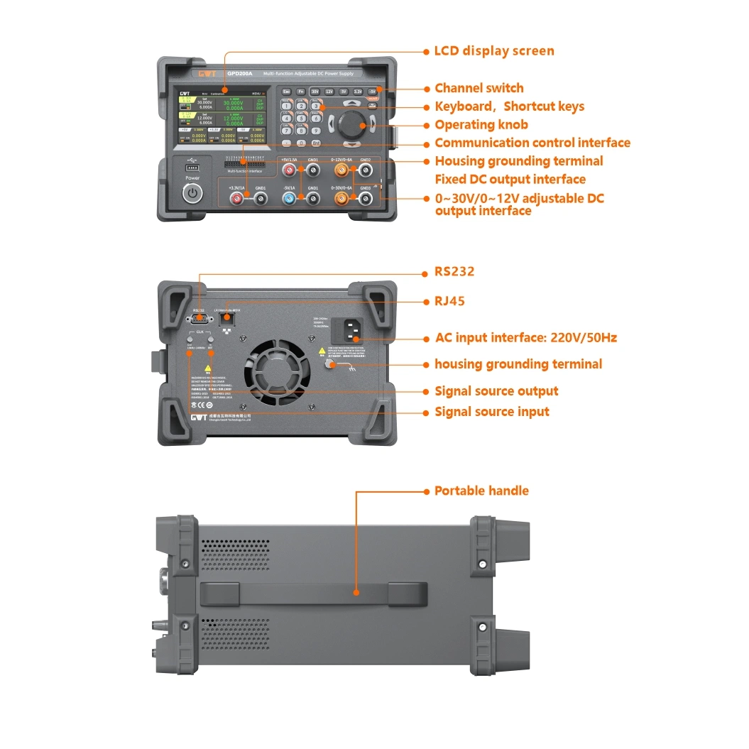 30V 6A 12V Laboratory DC Stabilized Power Supply Intelligent Overcurrent Protection Lab DC Constant Voltage Power Supply