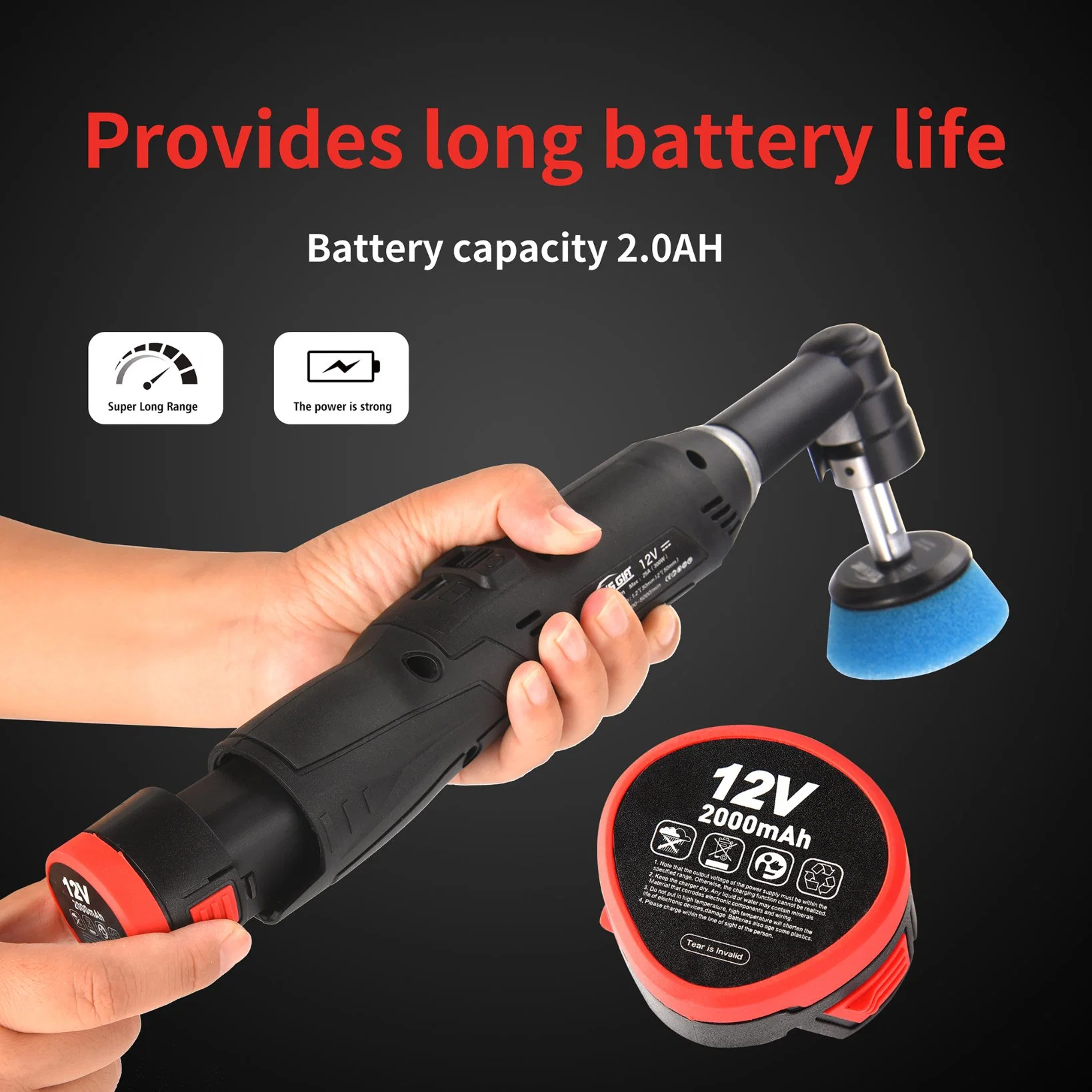 Car's Gift Nano Detailing Polisher Mini Da/RO Cordless Polishing Waxing Power Tools