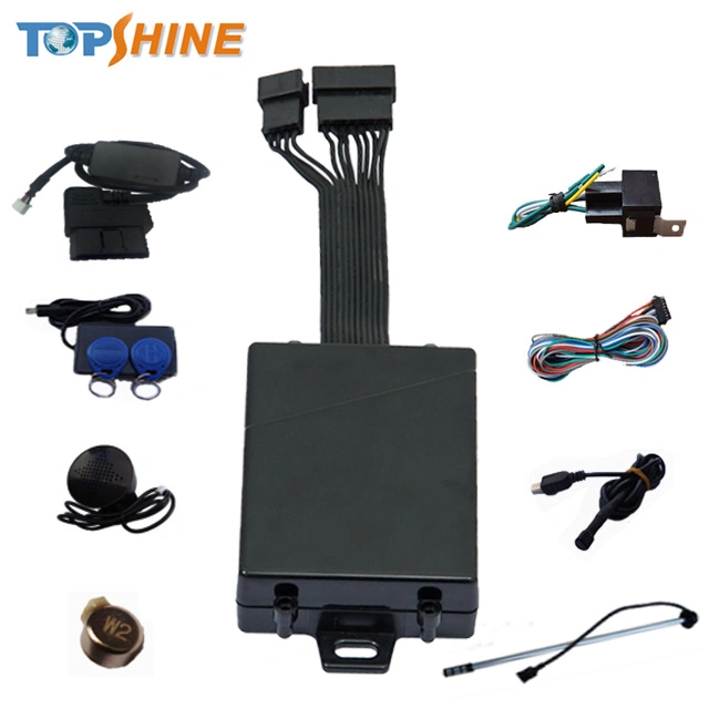 4G Online Motorcycle Vehicle GPS Tracker with RFID Temperature Sensor Fuel Sensor