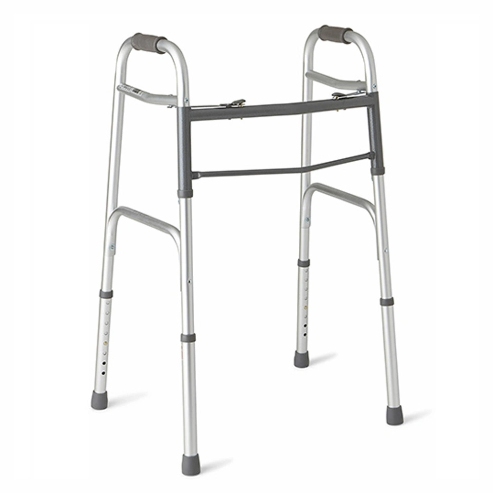 Produit médical pliable en aluminium Walker avec châssis réglable en hauteur