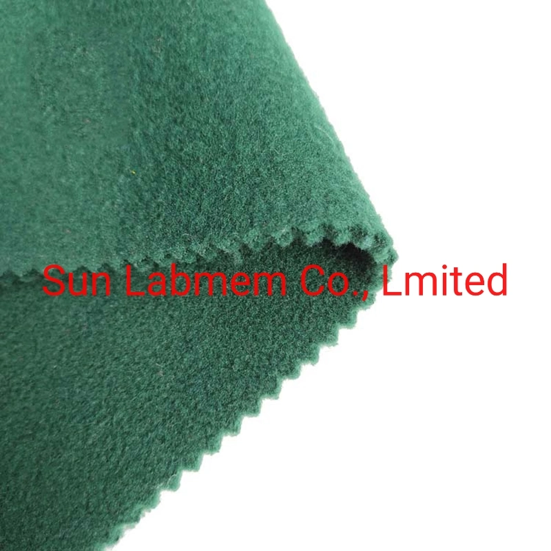 Green Brushed Anti-Pilling 100% Polyester Knitted Micro Polar Fleece