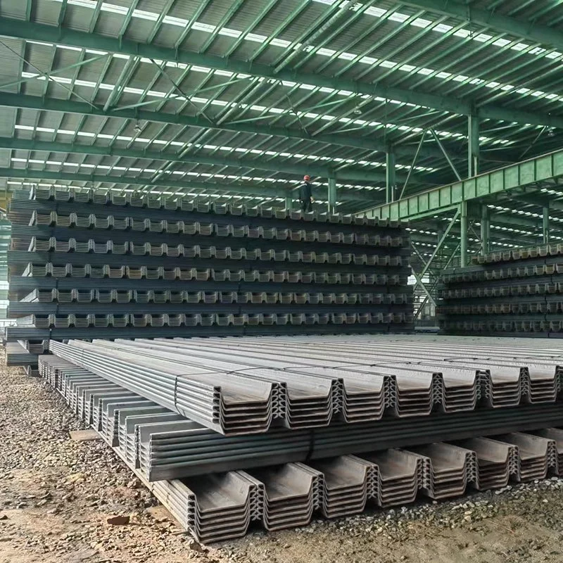 High quality/High cost performance  400X100X10.5mm Type 2 Hot Rolled U Type for Piling Retaining Walls 9m/12m Hot Rolled Steel Sheet Piles