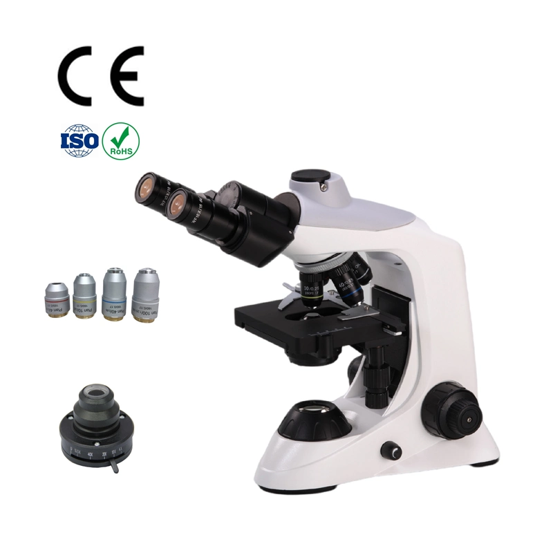 1000X Cells Optical Instrument with Amscope Trinocular Microscope