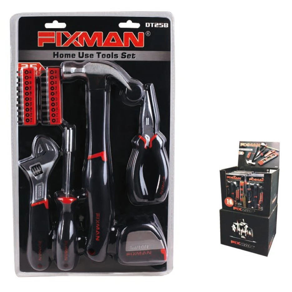 Fixman 25pcs Startseite Verwenden Sie Tool-Set Blister Verpackung.