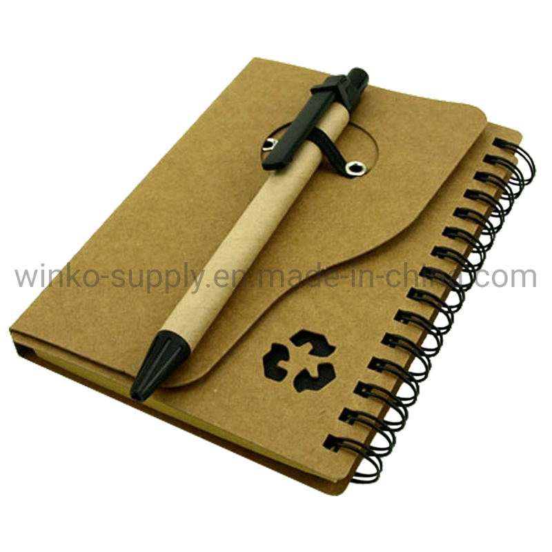 Wholesale/Supplier Office Stationery Pocket Recycled Kraft Paper Memo Note Pad