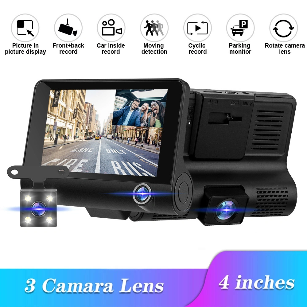 Caméra avant arrière intérieure de surveillance vidéo numérique de véhicule automobile