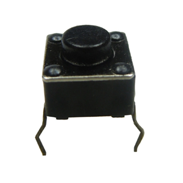 DIP Tact Switch with Black Round Handle 4 Pin