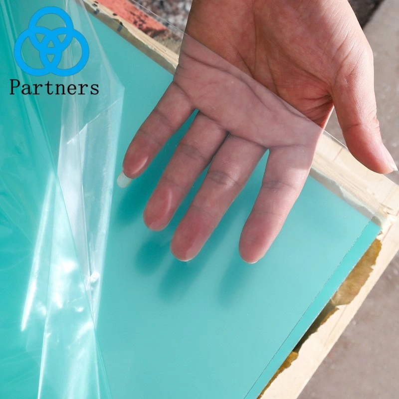 ورقة بلاستيكية شفافة مصنوعة من البلاستيك PVC مطلية بمادة PVC