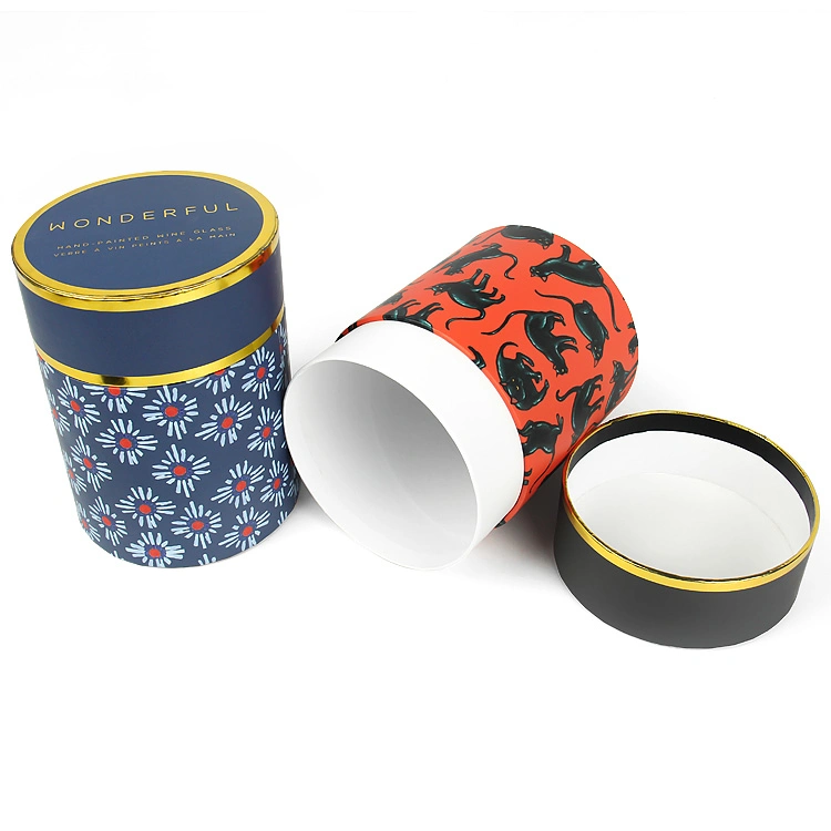 Custom Printed Creative Round Kraft Paper Tube Packaging