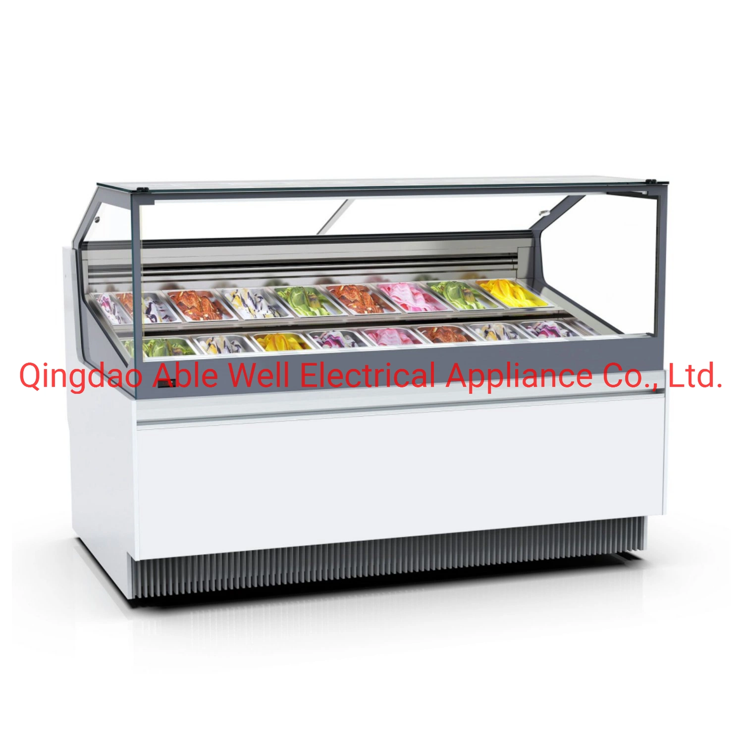 Supermarket Cake Showcase Chiller Refrigeration Equipment Commercial Cake Display Showcase