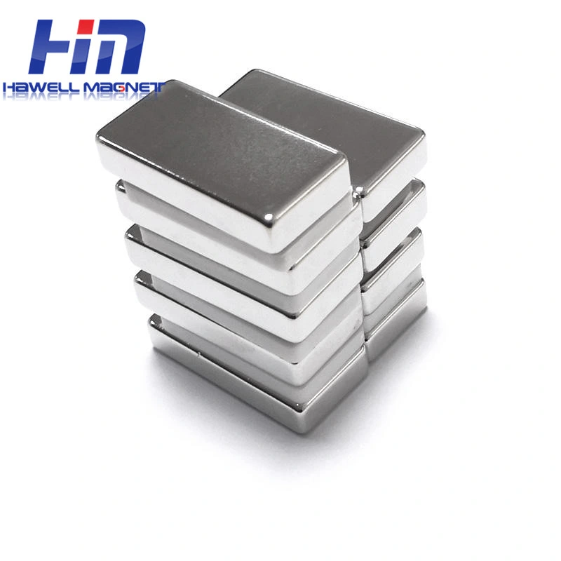 Ímanes rectangulares do bloco de neodímio Hawell strong N52