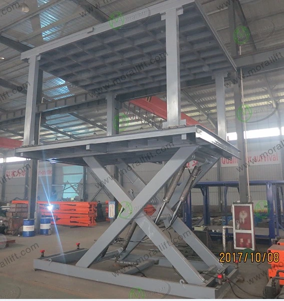 Easy Parking System Underground Scissor Car Lift with Roof