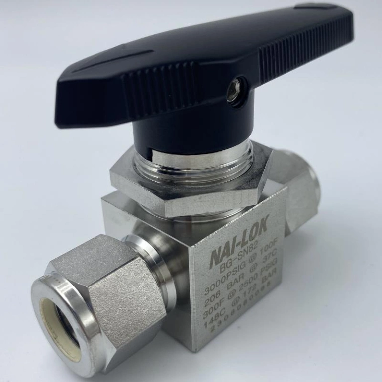 Swagelok Type Stainless Steel 316 Two Way Instrument Panel Mounted Metric 8mm 1/2 Od Ball Valve