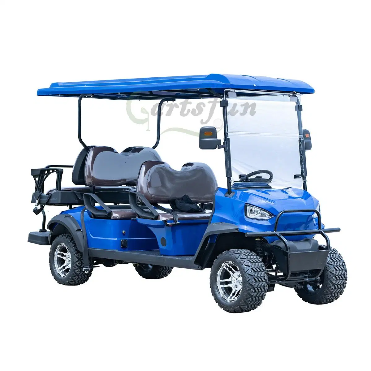 4+2 Seat vehículo eléctrico fuera de carretera Golf Cart Caza Golf Buggy