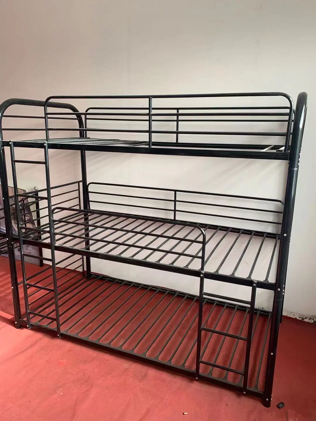 Home Use Triple Layer Bed Frame Detachable for 3 Person Twin Size Metal Bed