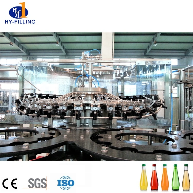 Hy-Filling 2019 Complete Fruit Juice Processing Line Juice Filling Plant on Sale for Glass Bottles