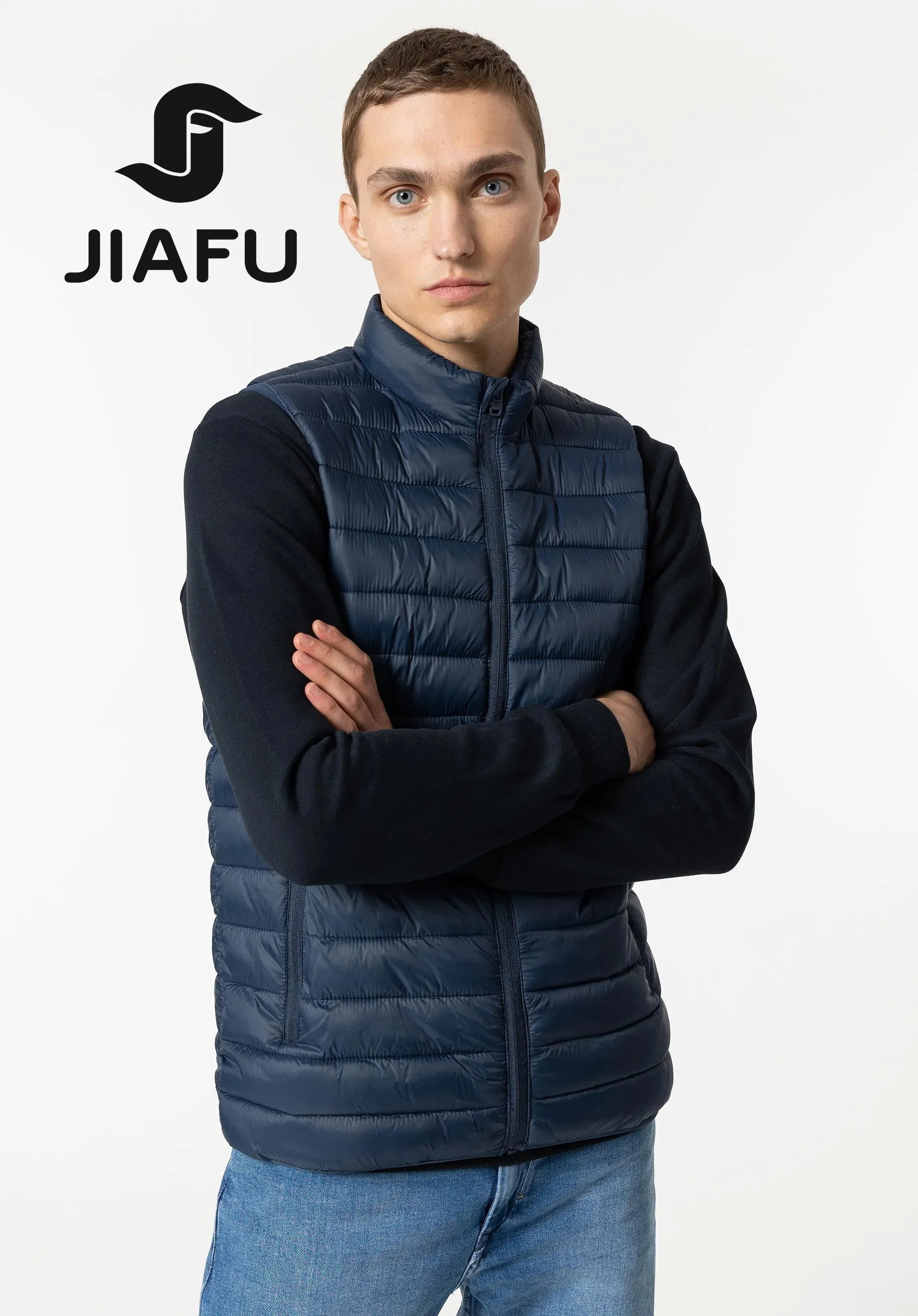 Fashion Customized Men Padded Quilted Puffer Down Casual Vest