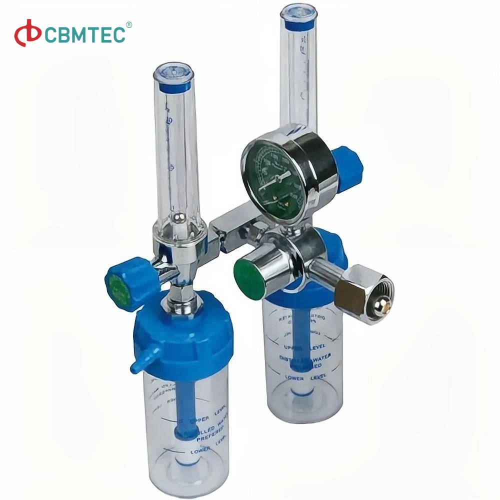 Le débitmètre d'oxygène faible concentrateur d'oxygène débitmètre double Tubes