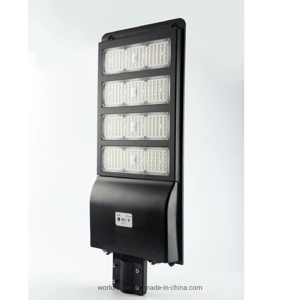 LED fábrica exterior 240W 320W 400W de alta de la batería de gran capacidad de Lm en una sola pared solar calle Garden Road calle la luz solar con el sensor