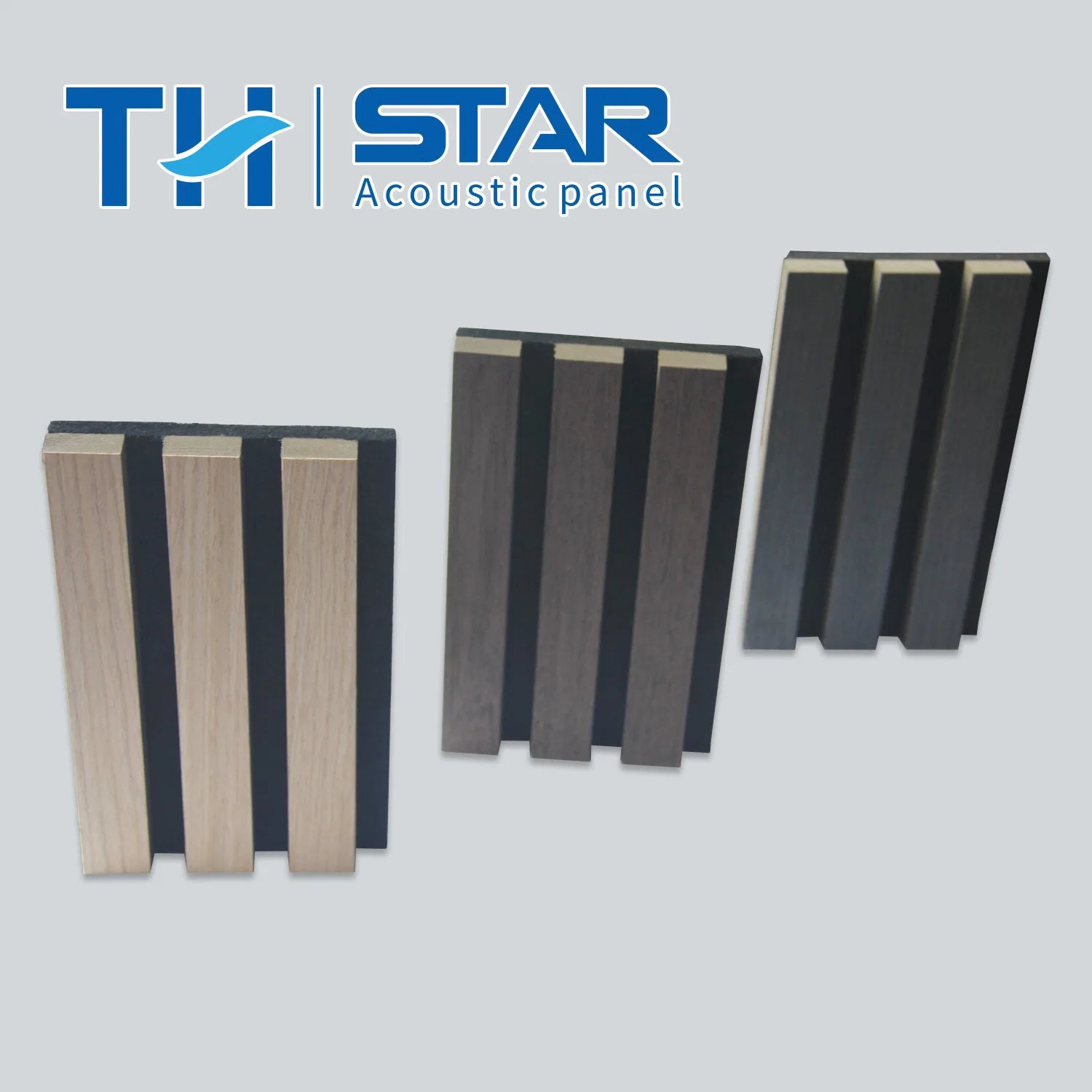 Two Materials MDF Laminated and Compact Board Wood Slatted Sound Absorbing Wood