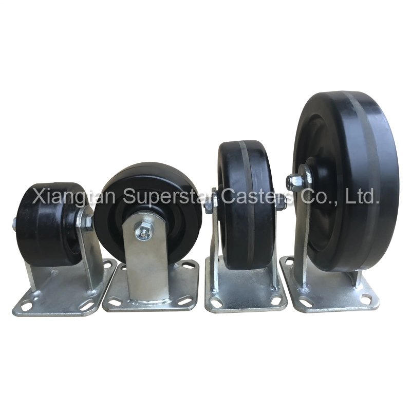 5 Inch Medium Heavy Duty Phenolic Resin Caster Wheels Without Brake (Fix Wheels, Ball bearing)