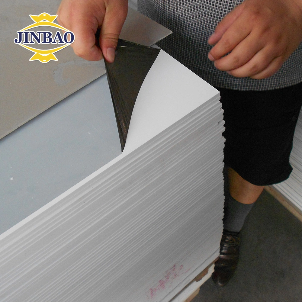 Jinbao UV Printing Supplier High Density Rigid Extruded White Colored 15mm Plastic Forex Celuka Free PVC Foam Sheet Board for Cabint Kitchen