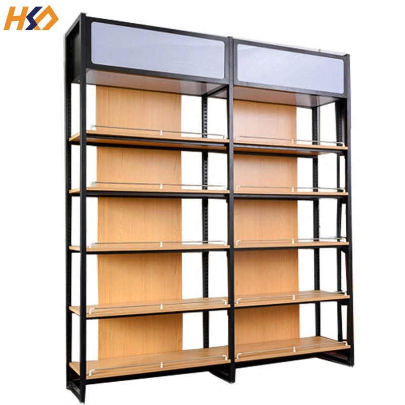 Standard Multilayer Supermarket Shelf Advertising Display Shelves Double Side Metal Store Racking