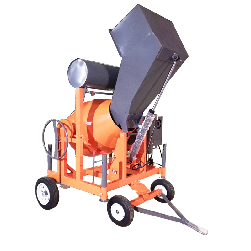 500L-800L Self Loading Hydraulic Hopper Diesel Gasoline Electric Engine Concrete Mixer Machine