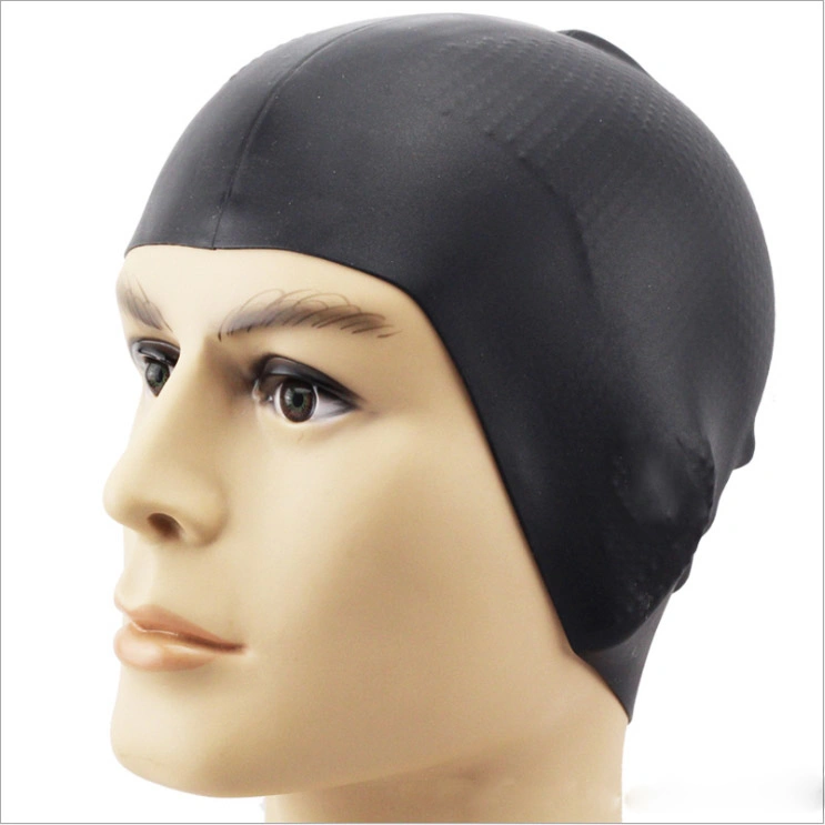 Deportes personalizado logotipo impreso nadar Hat Cap de natación silicona durable resistente al agua