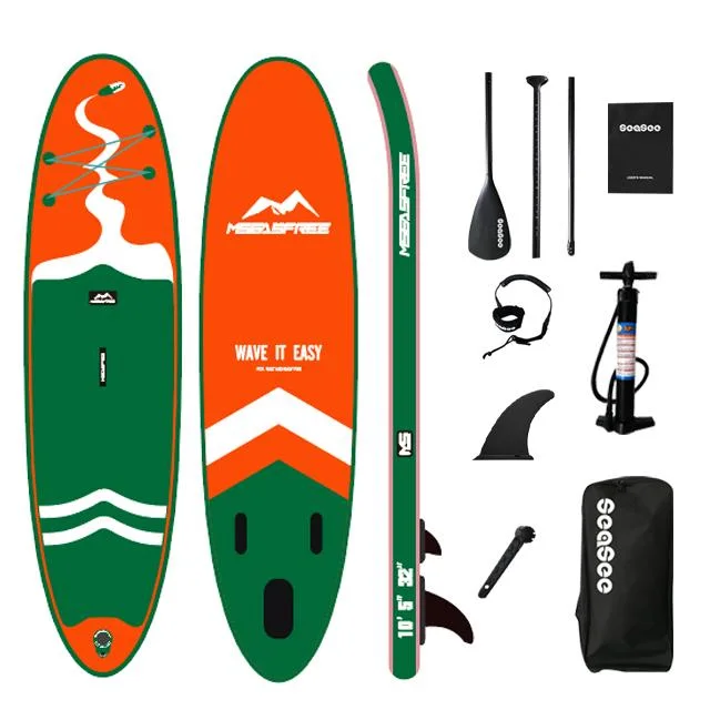 Bunte Surfbrett für Outdoor-Wassersport Aufblasbare aufstehen Paddel Surfboard Inflat Sup Zoll Logo Verfügbar