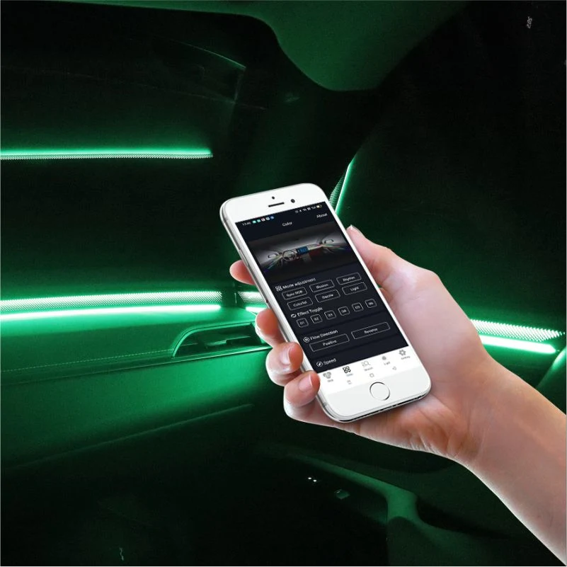 Universal Car Interior LED Strip RGBW LED Fiber Optic Wire Ambient Light