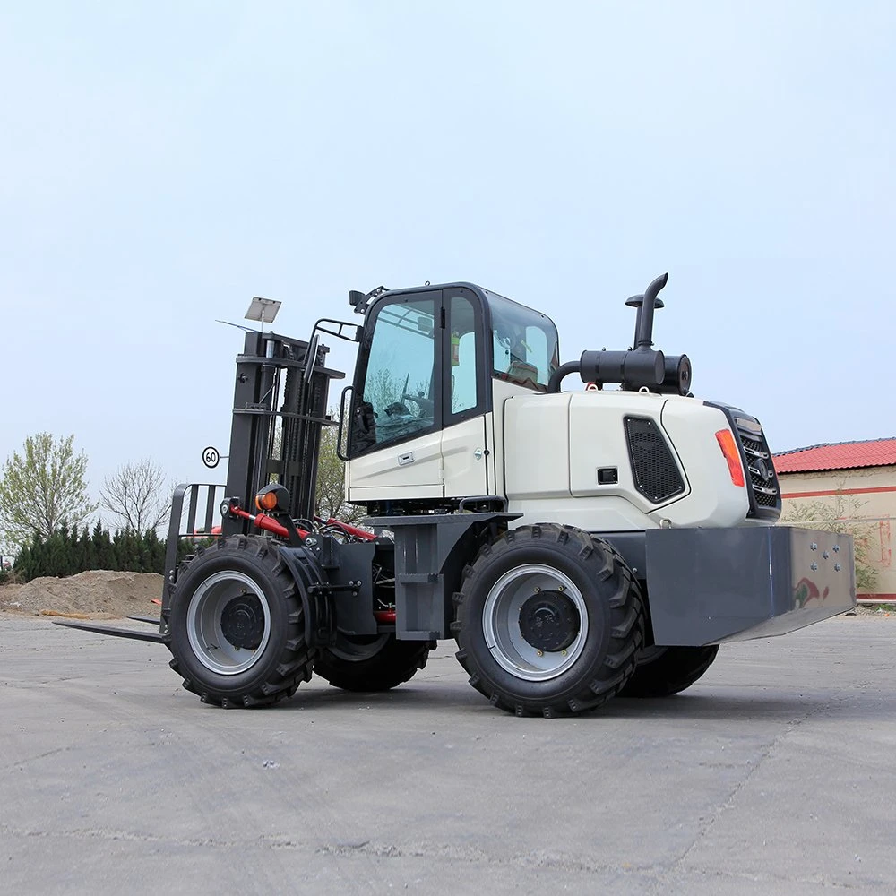 Internationally Used Superior Quality 5ton Diesel Cross-Country Lift Loading and Unloading Forklift Truck Forklifts for Sale for Trading Company Customers